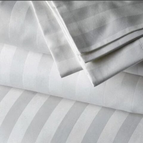 White stripe hotel bedsheet 108*108
