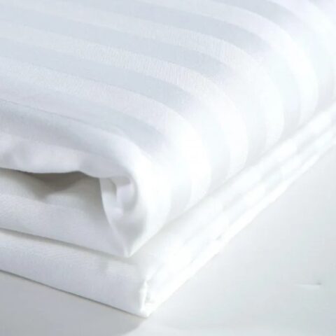 White stripe satin bedsheet 90*100